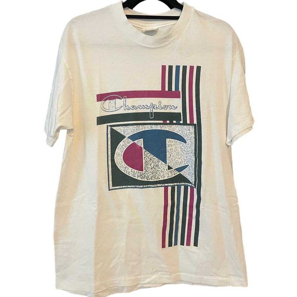Vintage 90s Champion Double Sided Single Stitch Shirt Adult Large